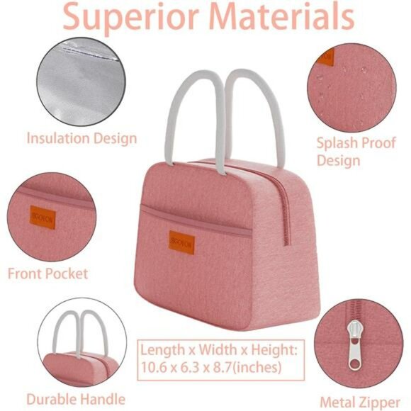 Bento Lunch Box Set 3 Tier Stackable Containers with Lunch Bag Utensils Leakproo - Picture 6 of 8